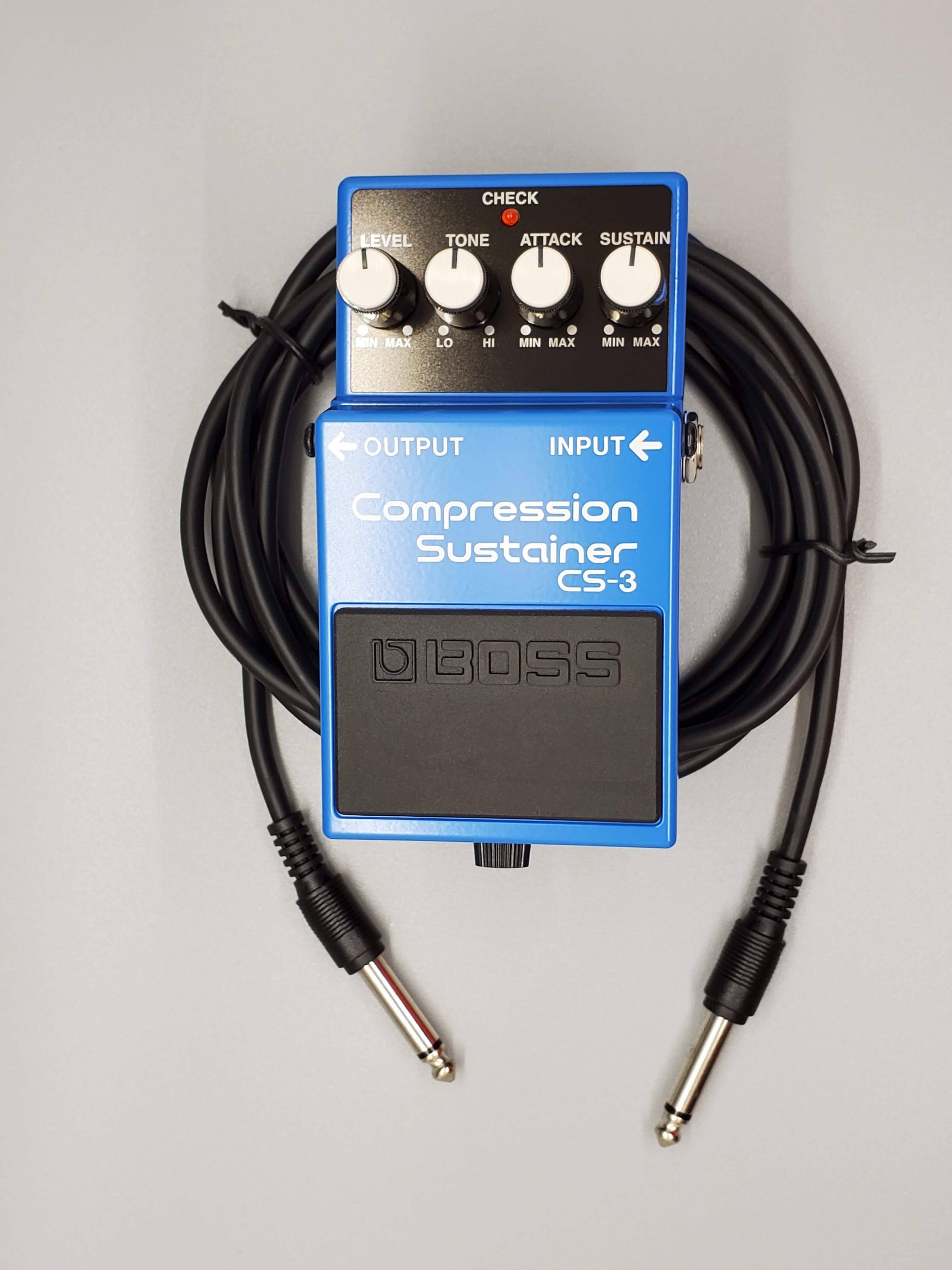 Boss CS3 Compression Sustainer Effect Pedal with FREE 10' Guitar Cable
